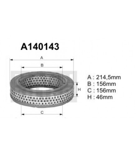 A140143 Filtr powietrza Denckermann