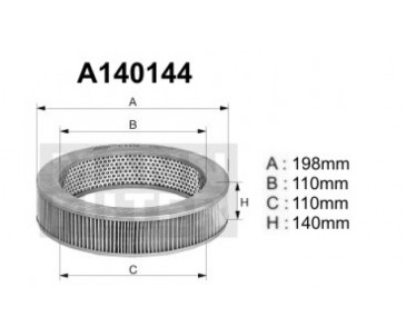 A140144 Filtr powietrza Denckermann