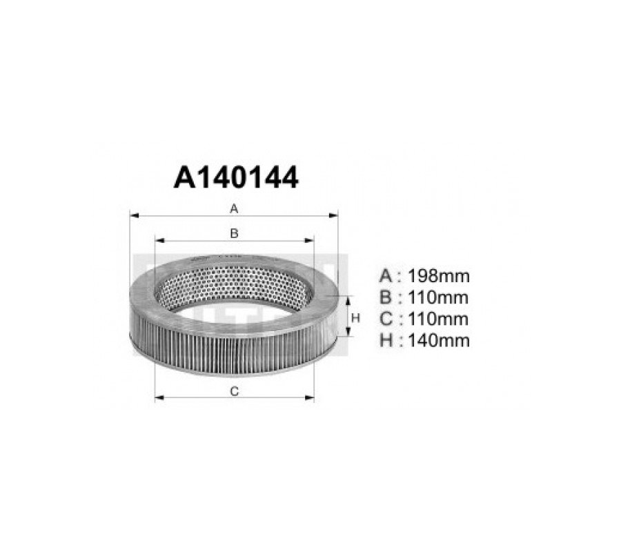 A140144 Filtr powietrza Denckermann