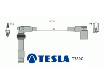 T780C ( T988B ) Przewody zapłonowe TESLA