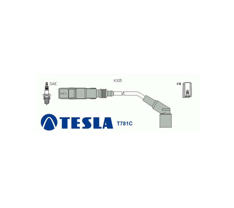 T781C ( T032B ) Przewody zapłonowe TESLABMW 316i (E36)