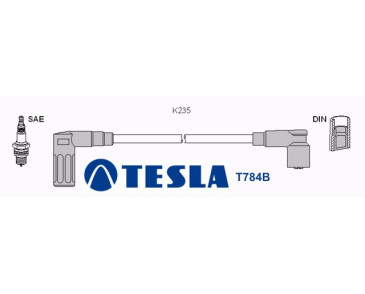 T784B Przewody zapłonowe TESLAFiat CC