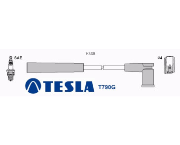 T790G Przewody zapłonowe TESLAFord Ka 1,3i Endura