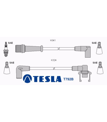 T792B Przewody zapłonowe TESLA
