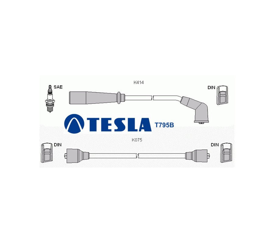 T795B Przewody zapłonowe TESLAKia