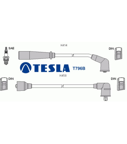 T796B Przewody zapłonowe TESLAKia