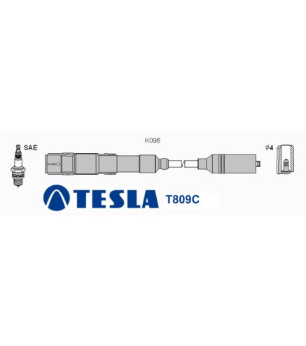 T809C (T072B) Przewody zapłonowe TESLA