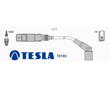 T810C (T080B) Przewody zapłonowe TESLABMW