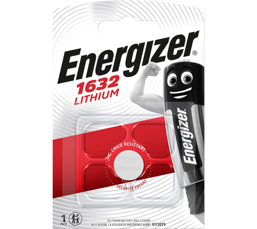 BATERIA SPECJALISTYCZNA LITOWA CR1632 BLISTER 1 SZT. (CENA ZA SZT./SPRZDAŻ W WIELOKROTNOŚCI 10SZT.)