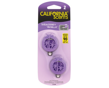 ZAPACH CALIFORNIA SCENTS VENT MINI MEMBRANA DO NAWIEWU - MONTEREY VANILLA 3ML
