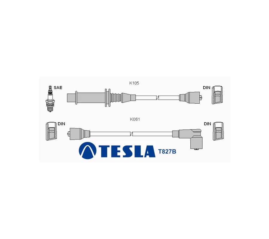 T827B Przewody zapłonowe TESLA