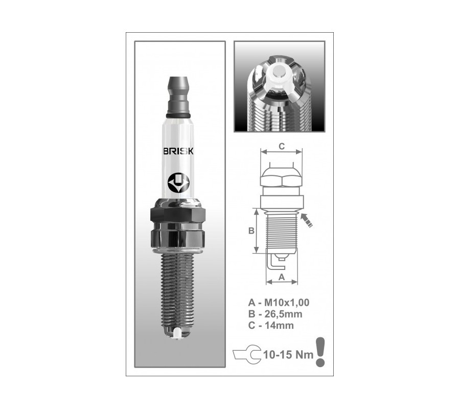 COR10LGS (3171) Świeca zapłonowa BRISKPREMIUM Racing