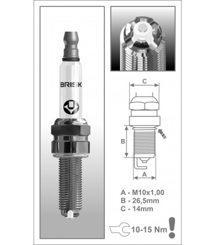 COR10LGS (3171) Świeca zapłonowa BRISKPREMIUM Racing