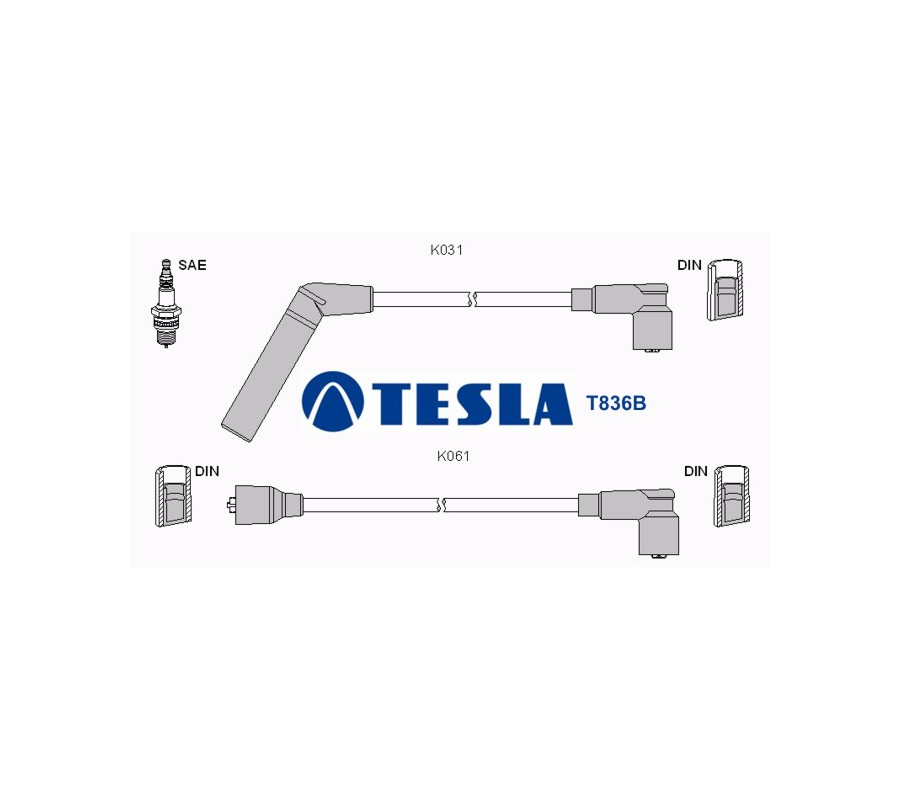T836B Przewody zapłonowe TESLAHyundai