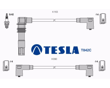T842C ( T006B ) Przewody zapłonowe TESLA