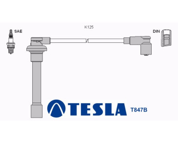 T847B Przewody zapłonowe TESLA