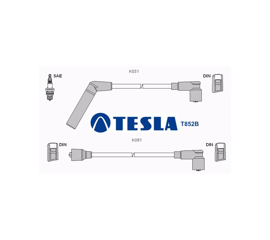 T852B Przewody zapłonowe TESLA