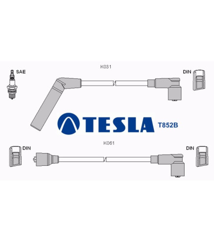 T852B Przewody zapłonowe TESLA