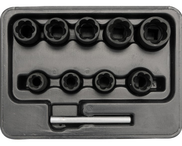 ZESTAW WYKRĘTAKÓW DO ŚRUB 3/8, 10-19MM, 10 CZ