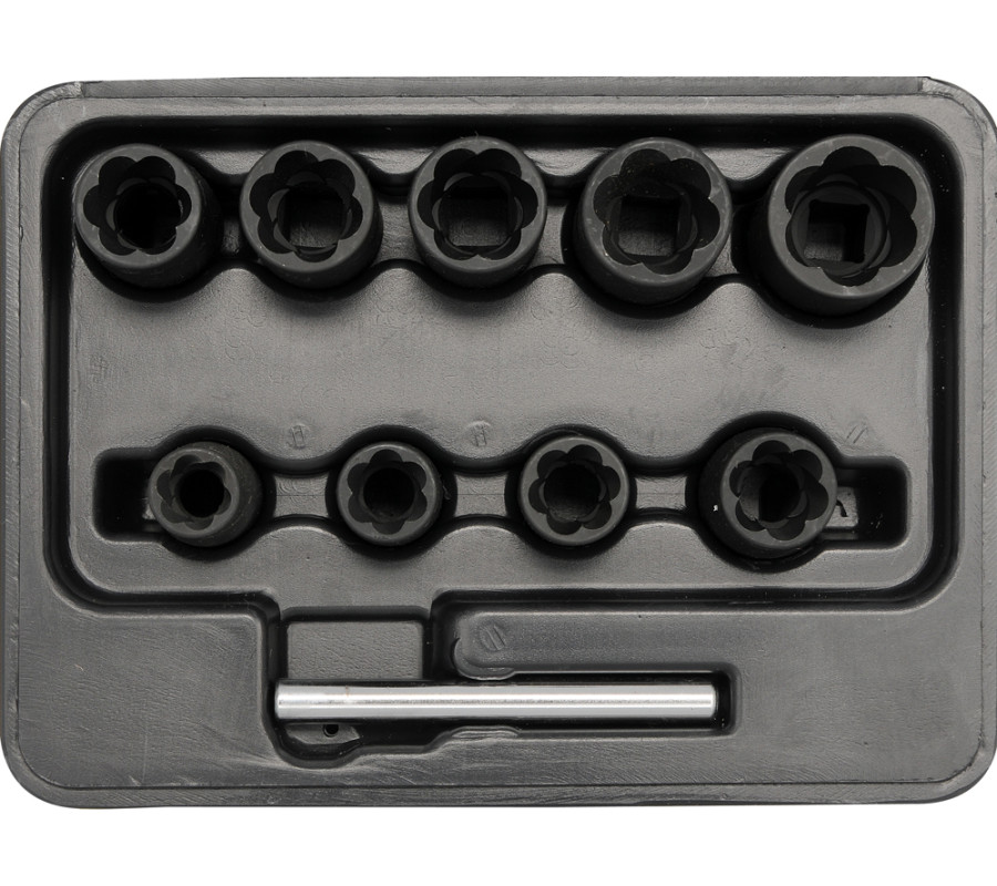 ZESTAW WYKRĘTAKÓW DO ŚRUB 3/8, 10-19MM, 10 CZ
