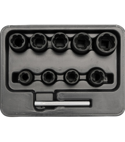ZESTAW WYKRĘTAKÓW DO ŚRUB 3/8, 10-19MM, 10 CZ