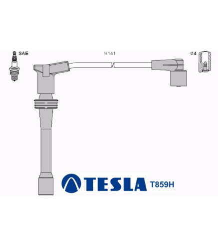 T859H (T516M,T774S) Przewody zapłonoweTESLA