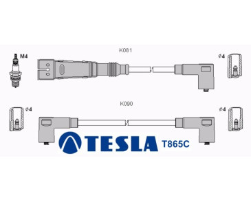 T865C (T055B) Przewody zapłonowe TESLA