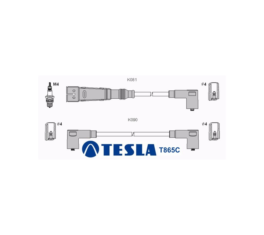 T865C (T055B) Przewody zapłonowe TESLA