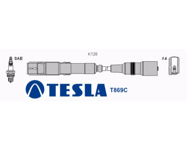 T869C (T073B) Przewody zapłonowe TESLAAudi A6