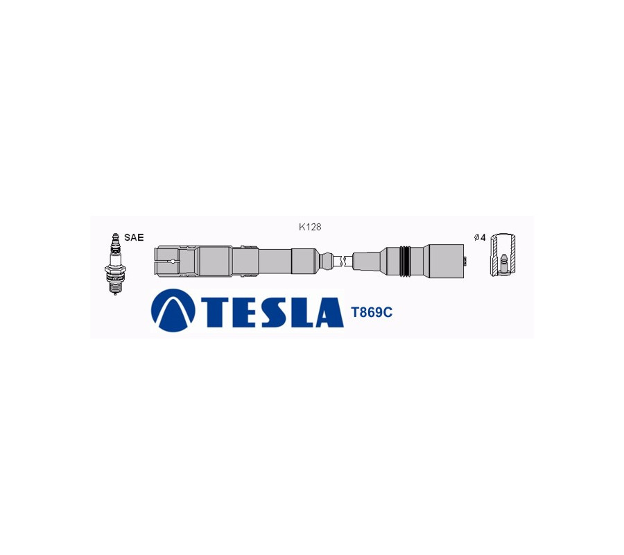 T869C (T073B) Przewody zapłonowe TESLAAudi A6