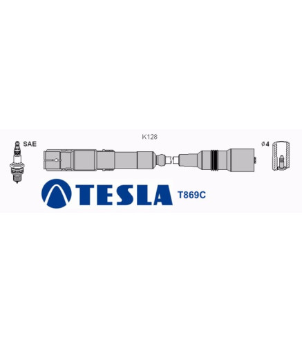 T869C (T073B) Przewody zapłonowe TESLAAudi A6