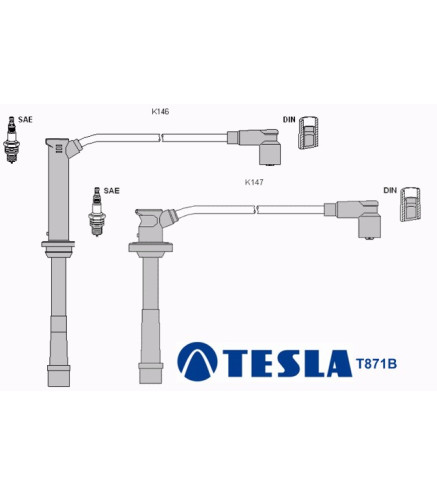 T871B Przewody zapłonowe TESLA