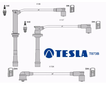 T873B Przewody zapłonowe TESLA
