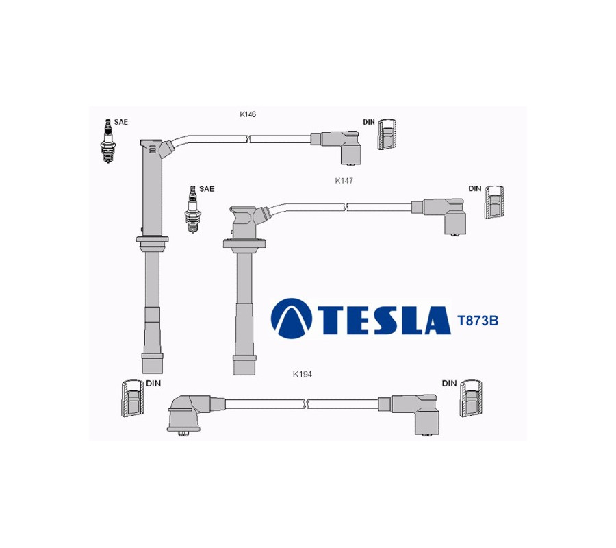 T873B Przewody zapłonowe TESLA