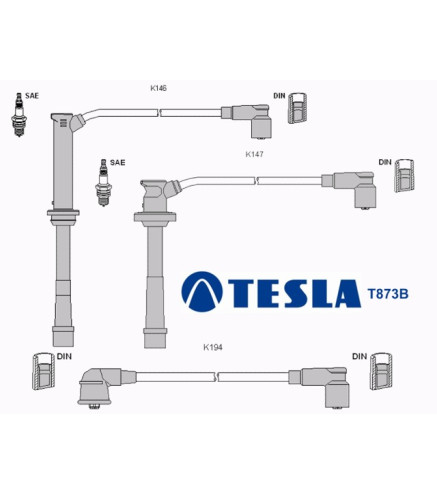 T873B Przewody zapłonowe TESLA