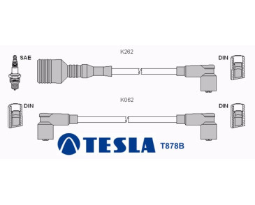 T878B Przewody zapłonowe TESLA