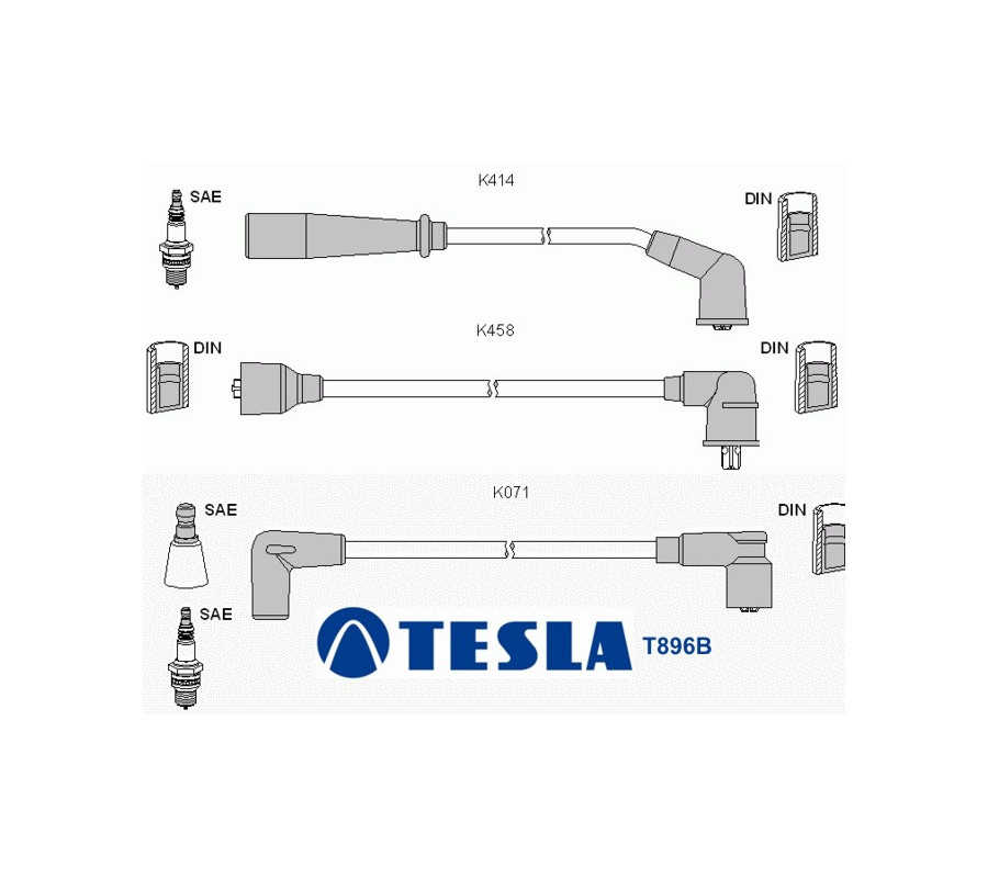 T896B Przewody zapłonowe TESLA