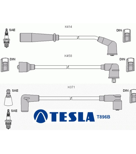 T896B Przewody zapłonowe TESLA