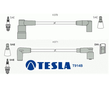 T914B Przewody zapłonowe TESLA