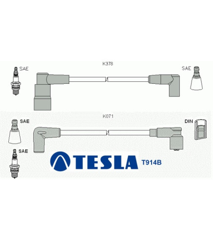 T914B Przewody zapłonowe TESLA