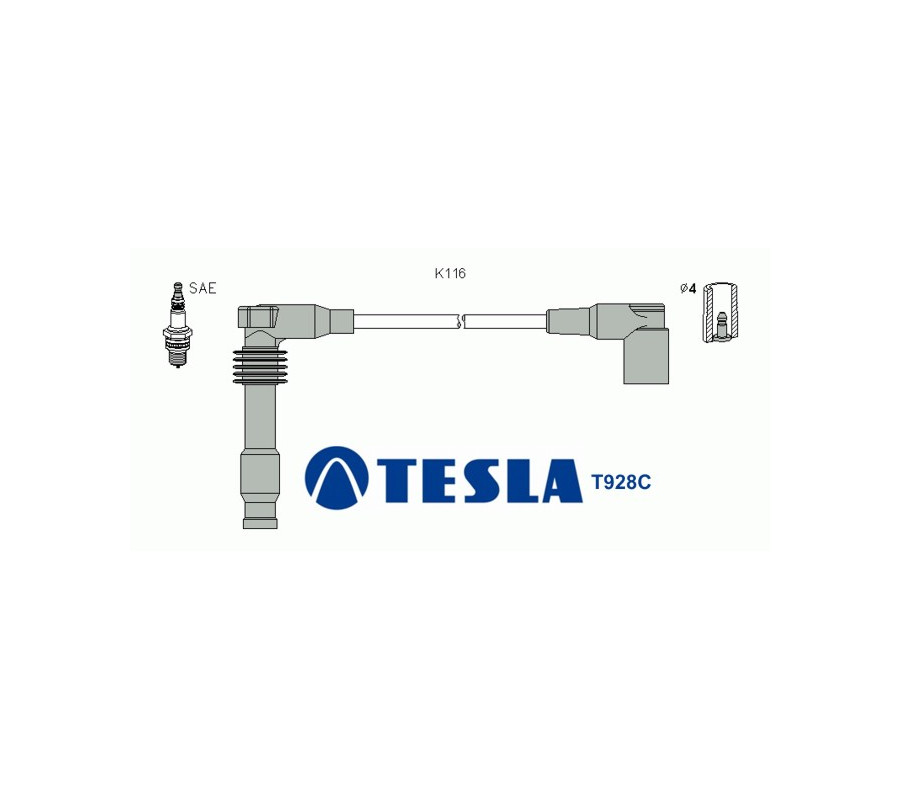 T928C (T991B) Przewody zapłonowe TESLAOpel Astra
