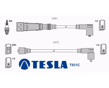 T931C (T087B) Przewody zapłonowe TESLA