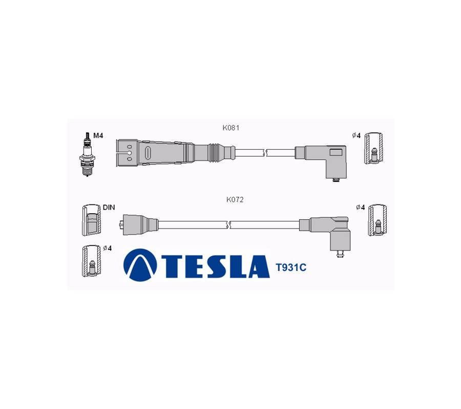 T931C (T087B) Przewody zapłonowe TESLA