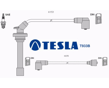 T933B Przewody zapłonowe TESLA