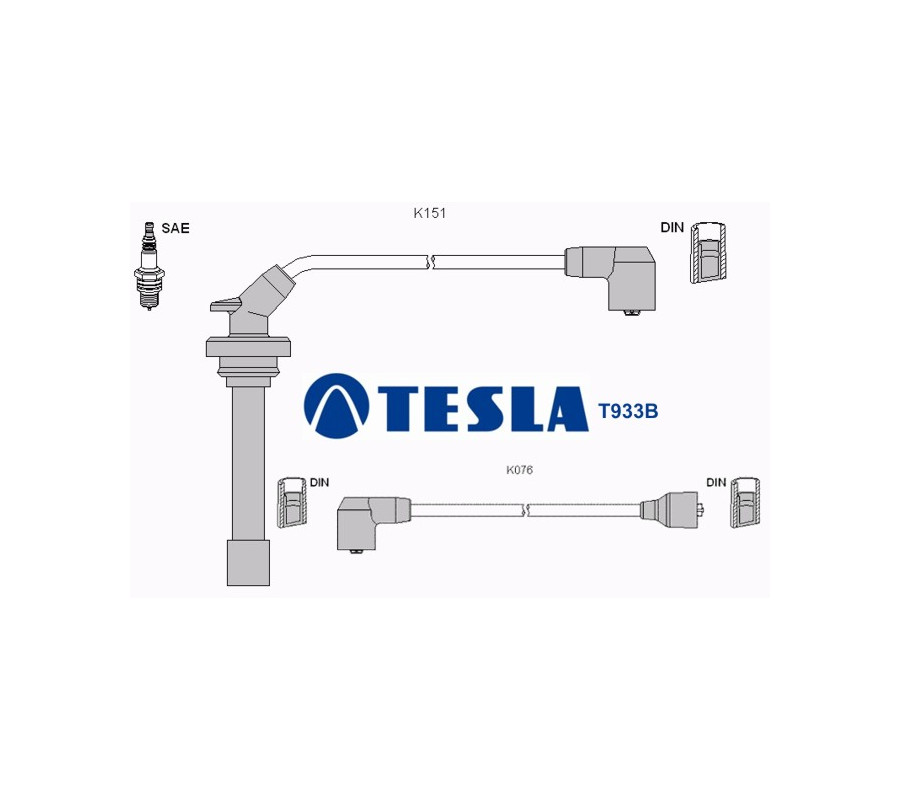 T933B Przewody zapłonowe TESLA