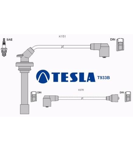T933B Przewody zapłonowe TESLA