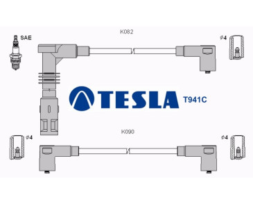 T941C (T020B) Przewody zapłonowe TESLA