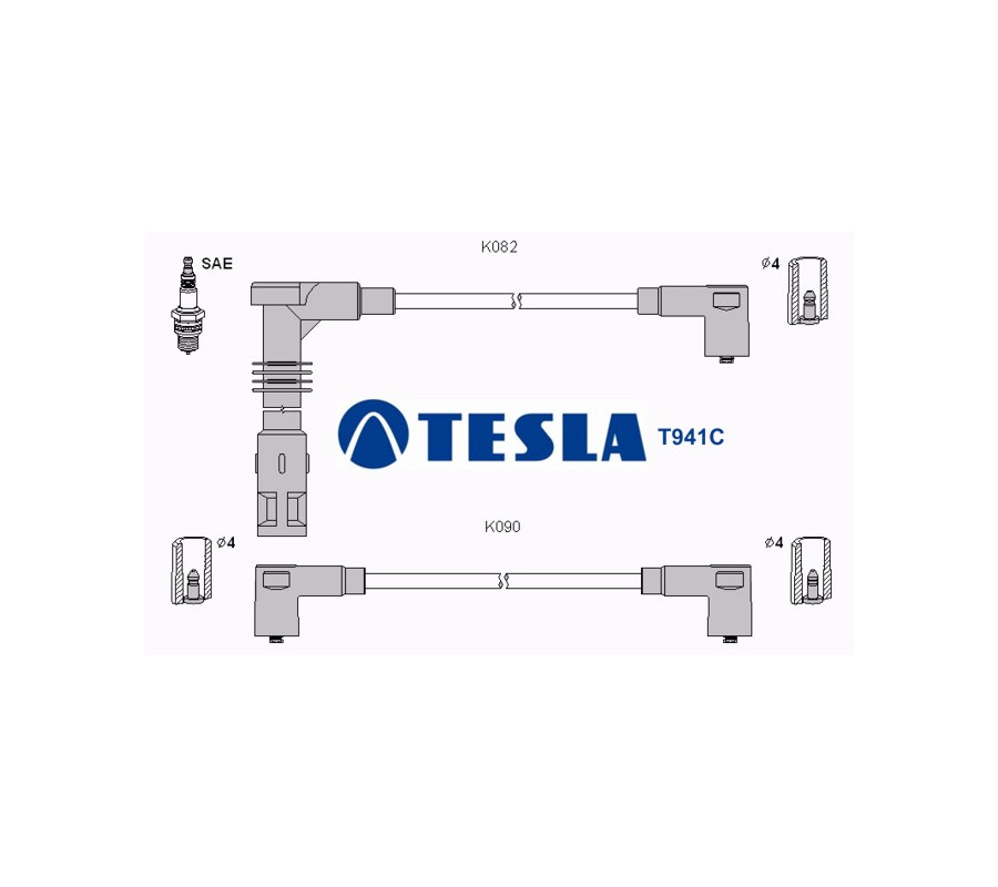 T941C (T020B) Przewody zapłonowe TESLA