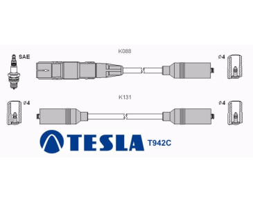 T942C (T067B) Przewody zapłonowe TESLA