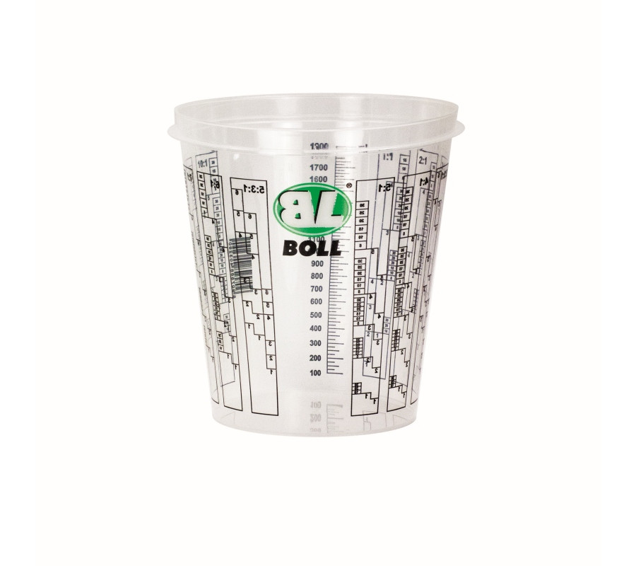 POJEMNIK PLASTIKOWY Z PODZIAŁKĄ - POJEMNOŚĆ 2,24L (SKALA PODZIAŁKI DO 1,9 L) / BOLL